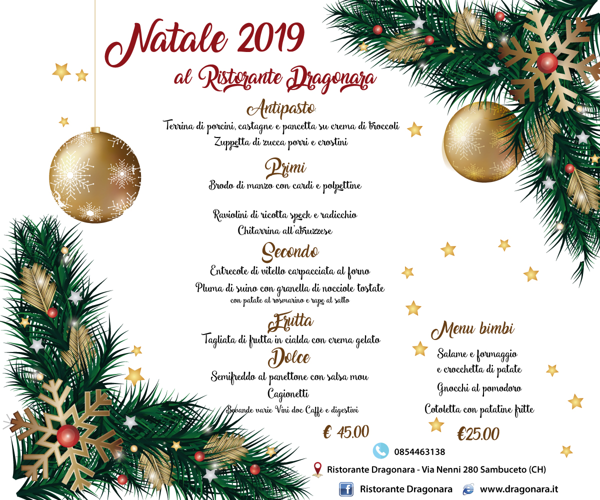 Primi Di Natale Con Foto.Pranzo Di Natale 2019 Hotel Dragonara